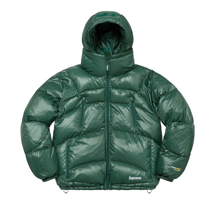 

Куртка Supreme Reversible Featherweight Down Puffer Jacket 'Olive', зеленый