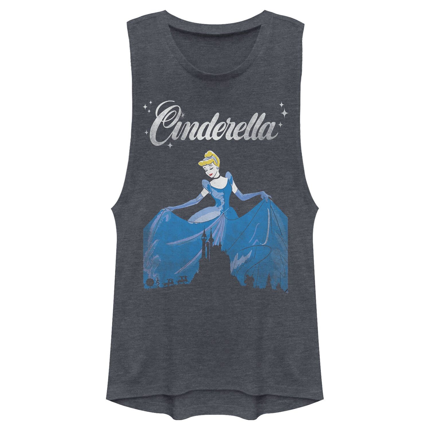 

Винтажная майка Disney's Cinderella Juniors с рисунком мускулов Licensed Character