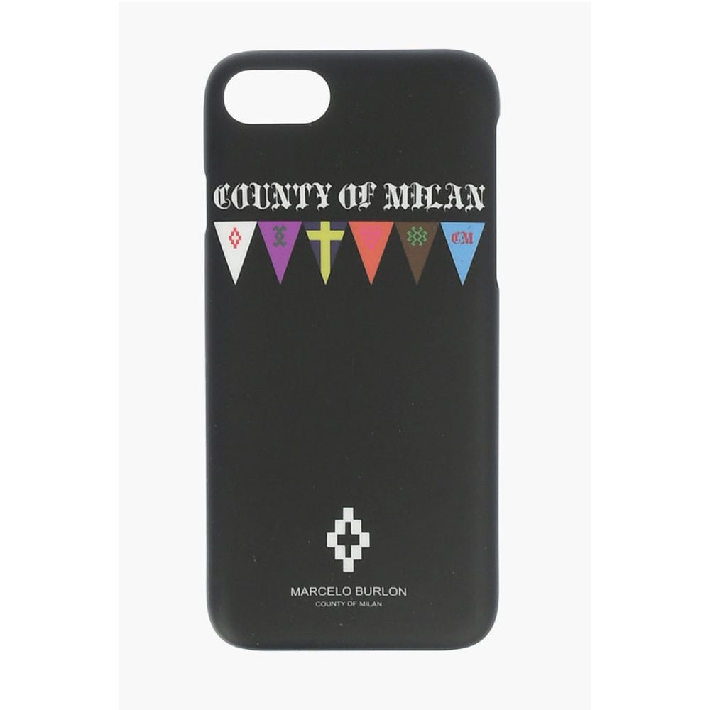 

Чехол для iPhone с тиснением и принтом «ФЛАГИ СТОРОНЫ 7» Marcelo Burlon, Black
