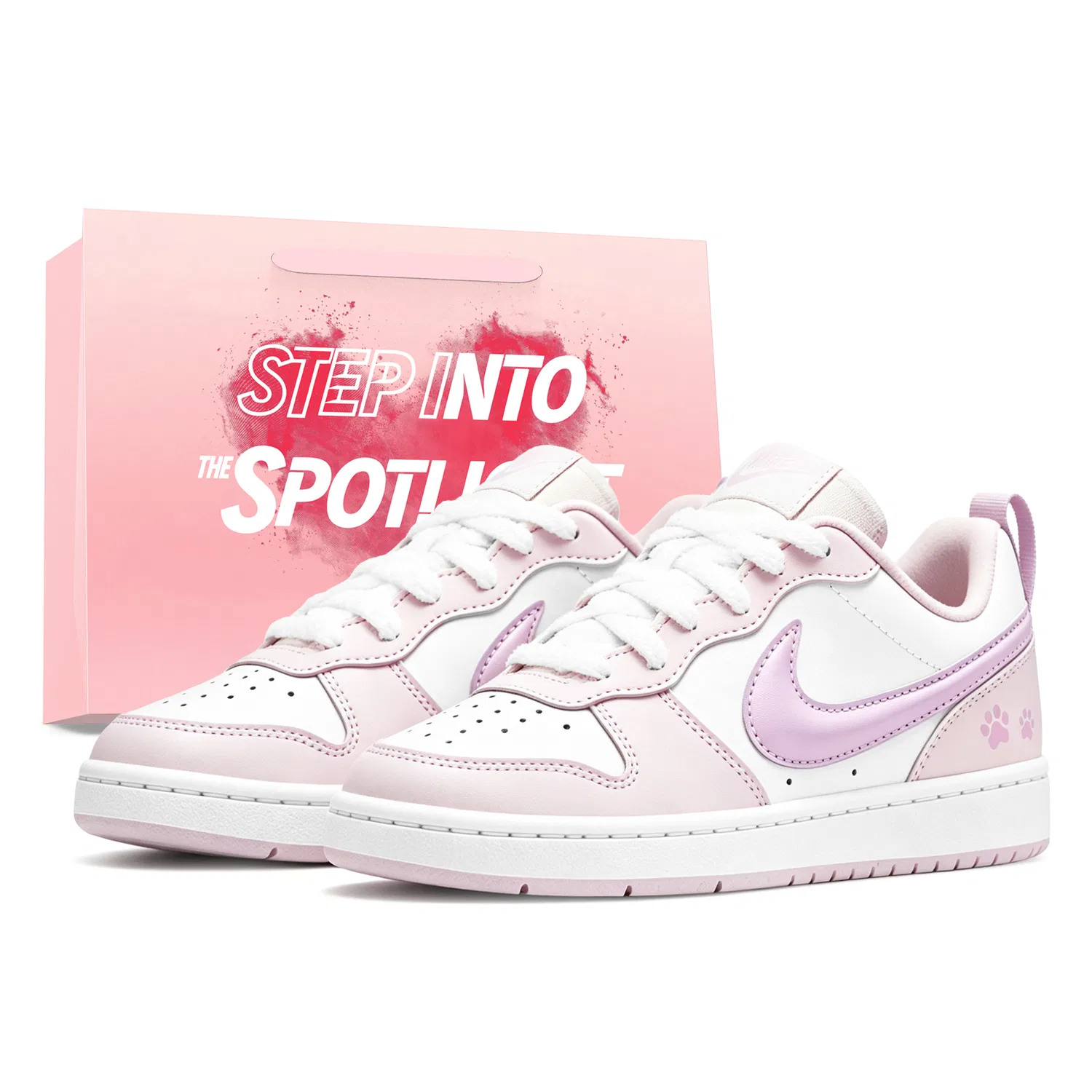 Кеды детские NikeCourt Borough розовые