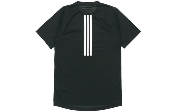 Футболка adidas Round-neckTrainingCasual SportsShort-sleeveTee Men Black, черный — фото 2