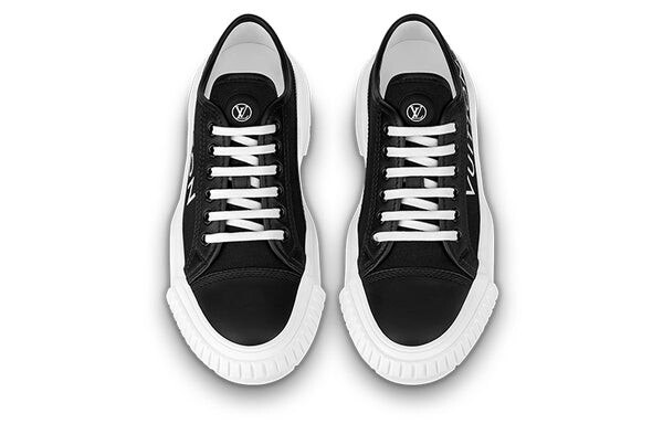 Кроссовки squad sneakers 'black' Louis Vuitton, черный — фото 3