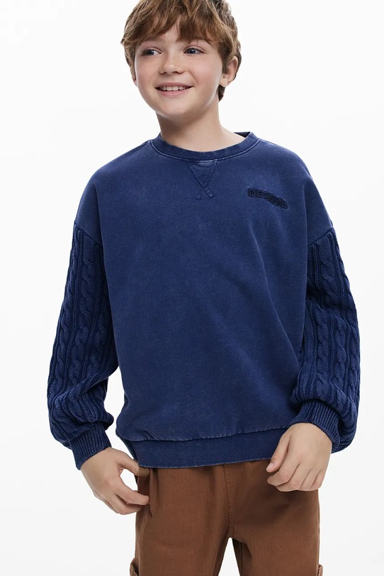 

Детская хлопковая толстовка Desigual, синий