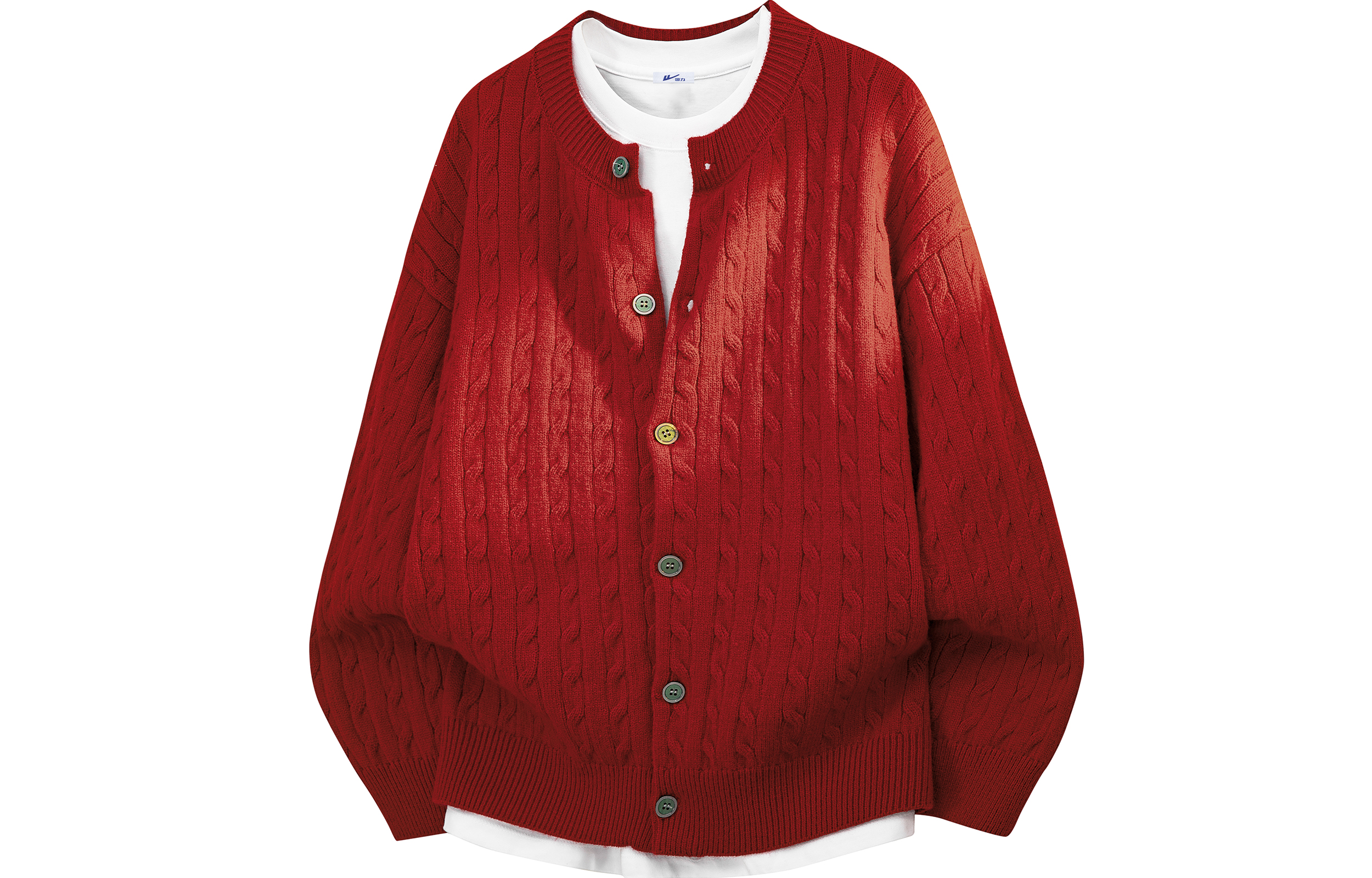 

Кардиган женский с круглым вырезом Dear Soft Collection WARRIOR, red