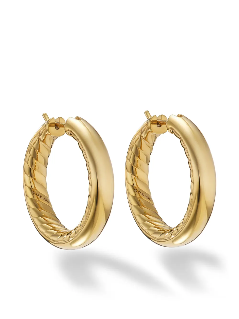 

Серьги-кольца DY Mercer из желтого золота (25.4 мм) David Yurman, золотой