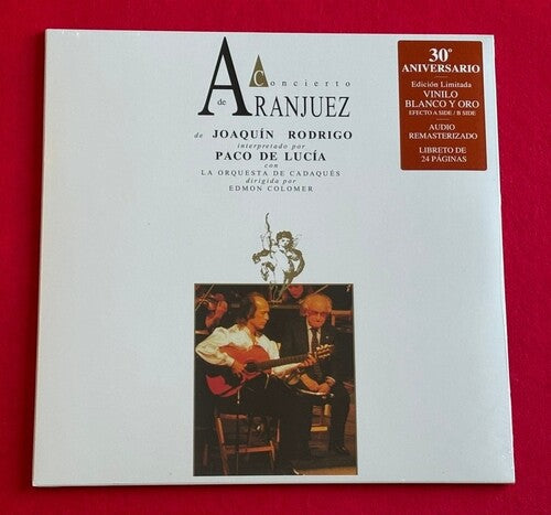 

Виниловая пластинка De Lucia, Paco: Concierto De Aranjuez - 30th Anniversary - White & Gold Vinyl