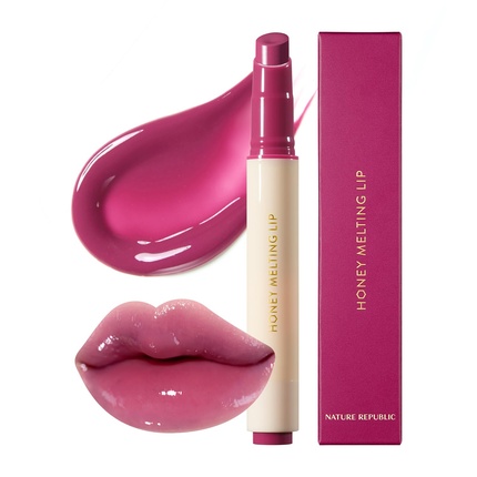 

Honey Melting Помада 09 Увлажняющее желе с виноградным оттенком Nature Republic