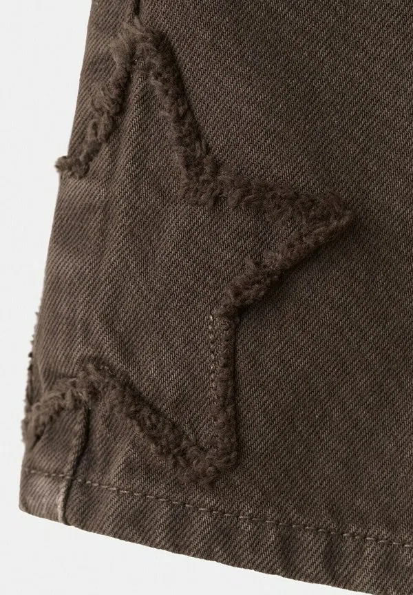 Детские джинсовые шорты Mango Kids, Brown — фото 4
