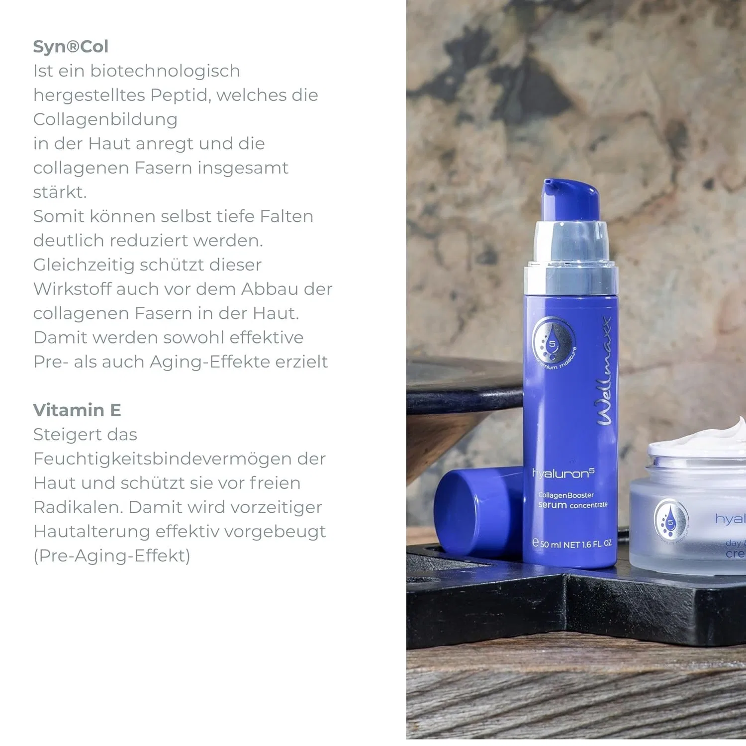 Бустер Wellmaxx — Концентрат- «Hyaluron⁵ Collagen Booster» от, 50 мл — фото 4