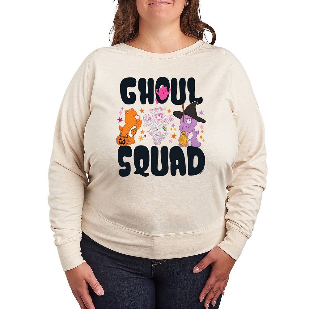 

Легкий свитшот из френч терри размера плюс Care Bears Halloween Ghoul Squad Licensed Character, бежевый
