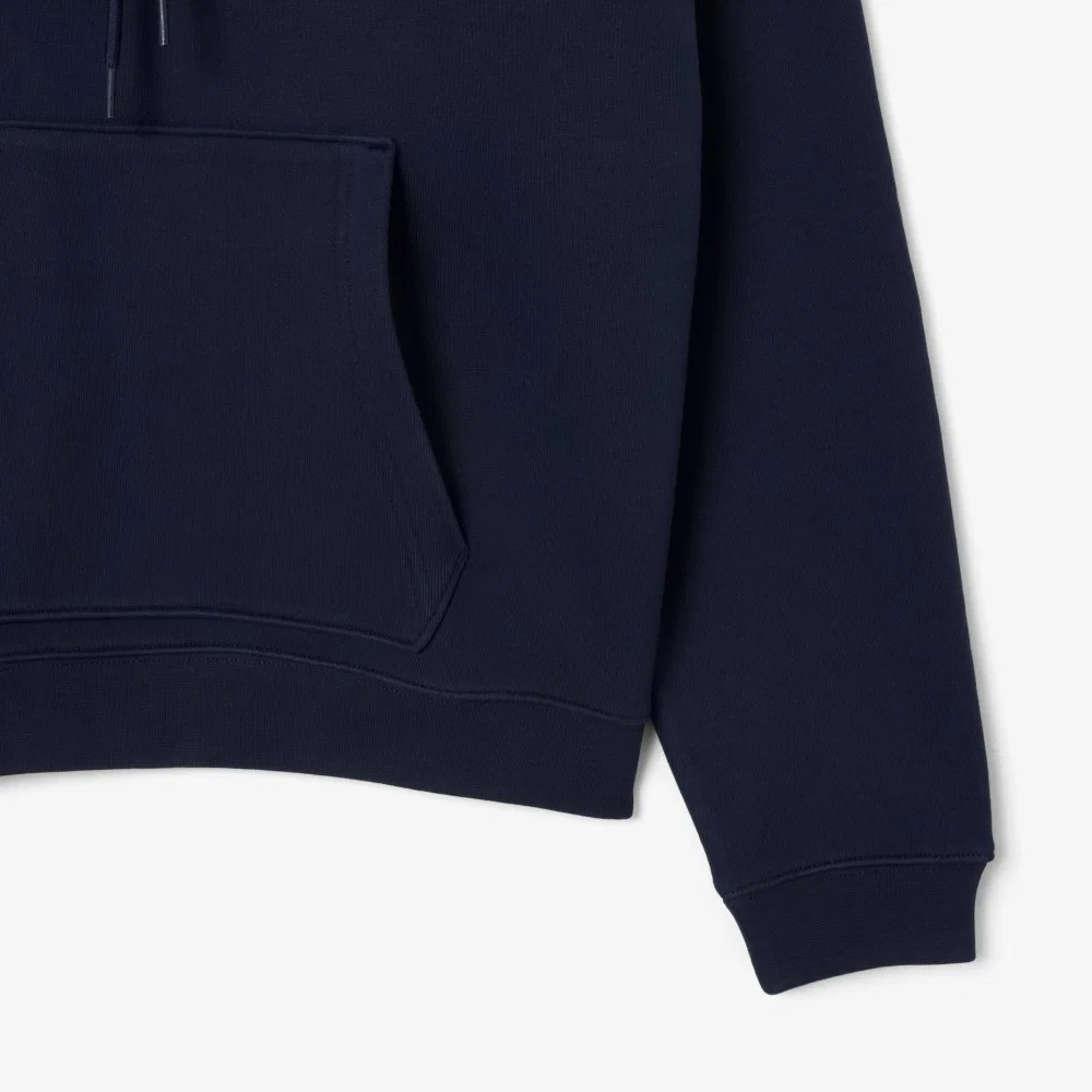 Мужское худи свободного кроя SH7741-55N тёмно-синее от Lacoste — фото 3