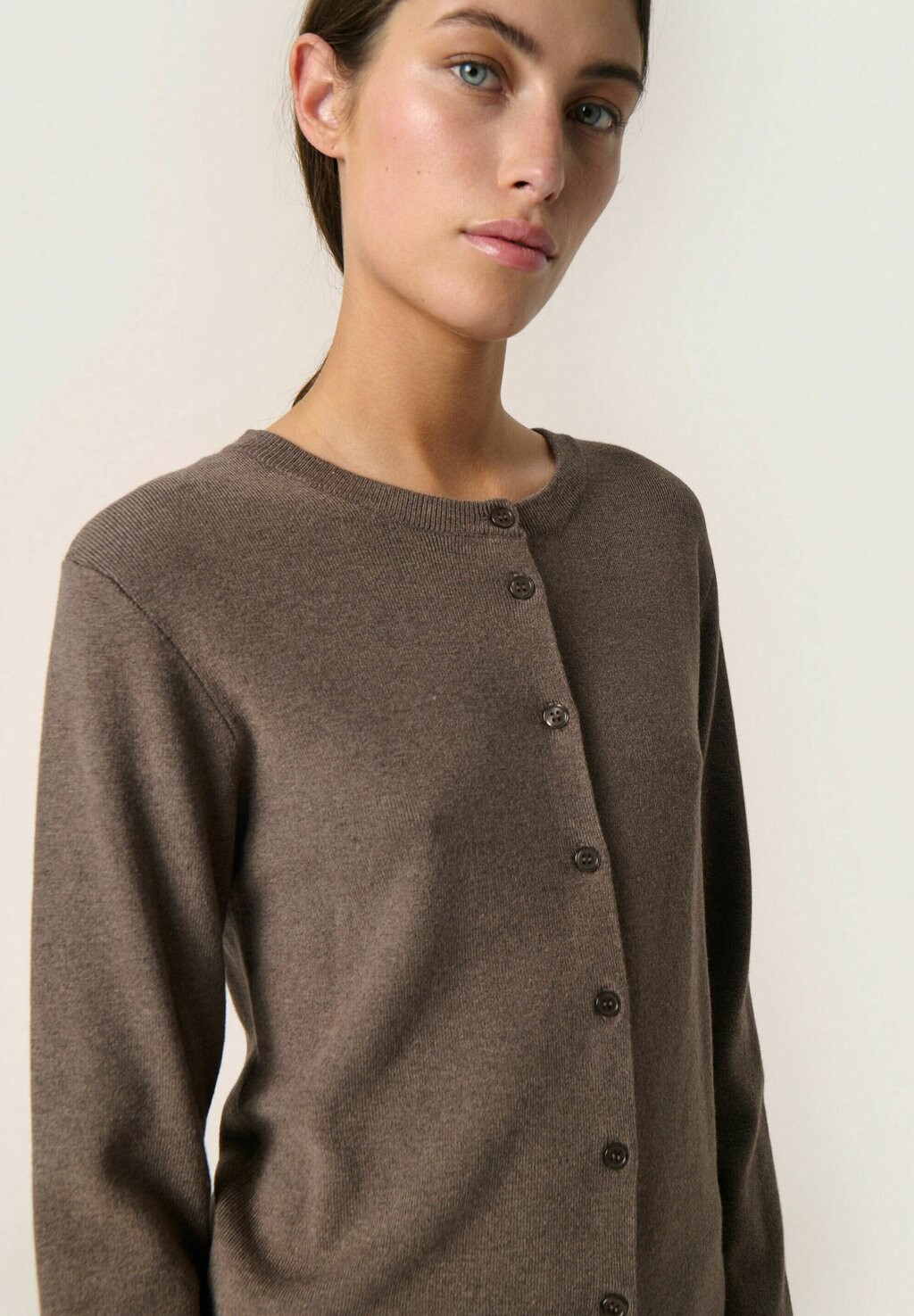

Кардиган SPINA REGULAR Soaked in Luxury, темно-коричневый