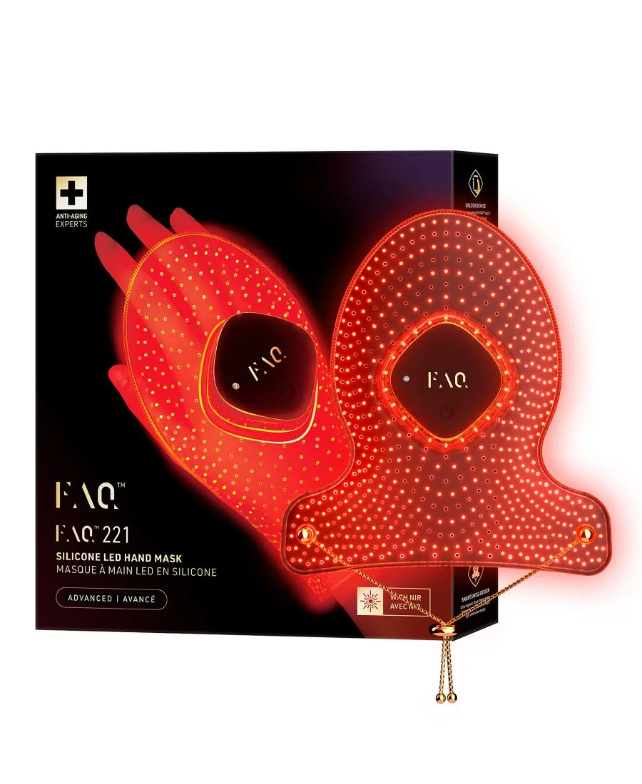 FOREO FAQ 221 Силиконовая маска для рук со светодиодной подсветкой и ближним инфракрасным излучением — фото 2