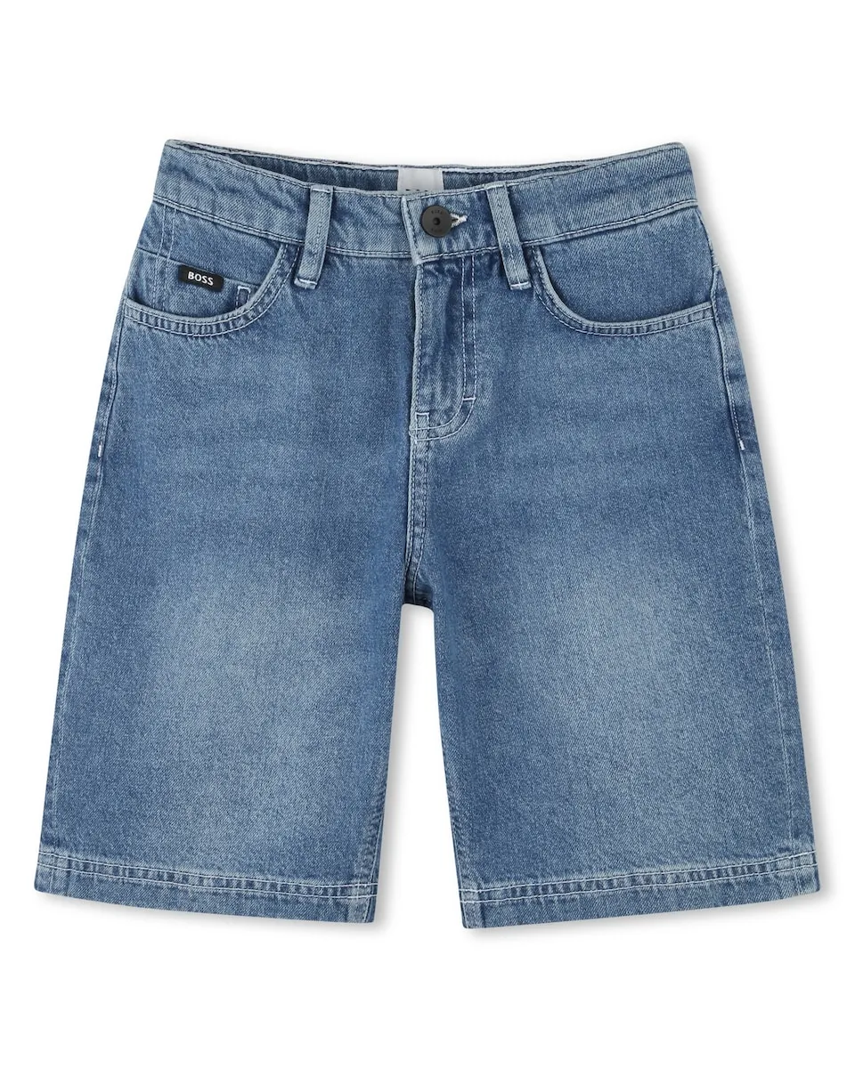 

Бермуды детские джинсовые 100% хлопок Boss Kidswear, синий
