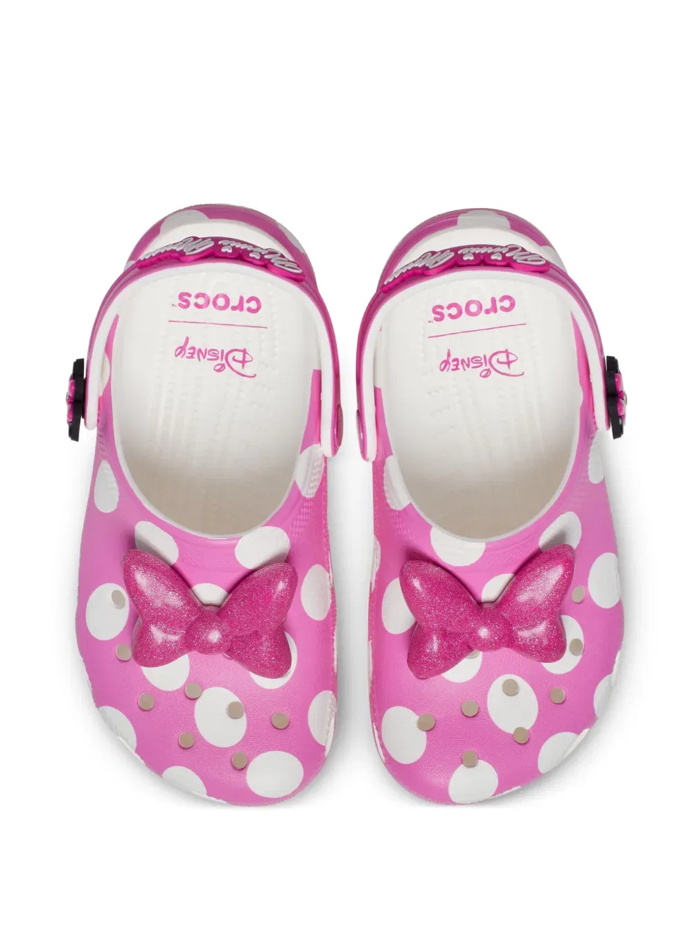 Сабо с изображением Минни Маус из мультфильма Диснея Crocs, розовый — фото 2