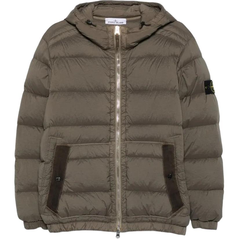 

STONE ISLAND Утепленная куртка с капюшоном, Green