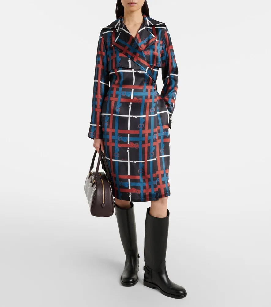 Платье-халат Burberry, женское, многоцветное — фото 2