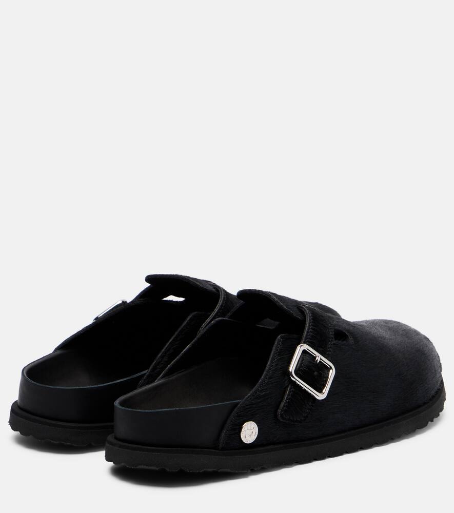 Бостонские сабо из телячьей шерсти Birkenstock 1774, Black — фото 2