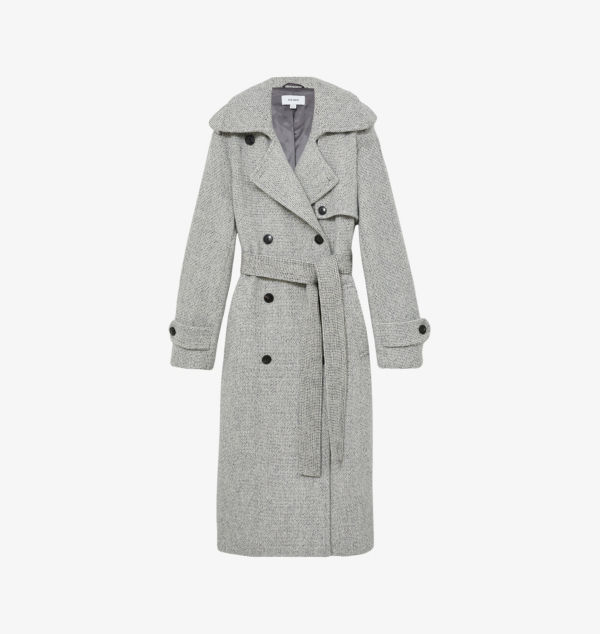 

Клетчатое пальто Alba из смесовой шерсти Reiss, мультиколор