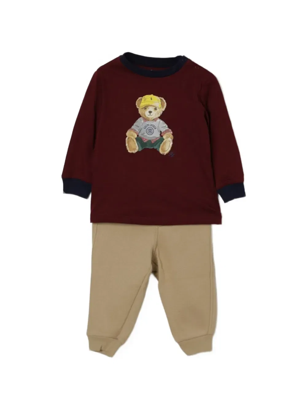 Спортивный костюм Polo с изображением медведя Polo Ralph Lauren Kids, красный