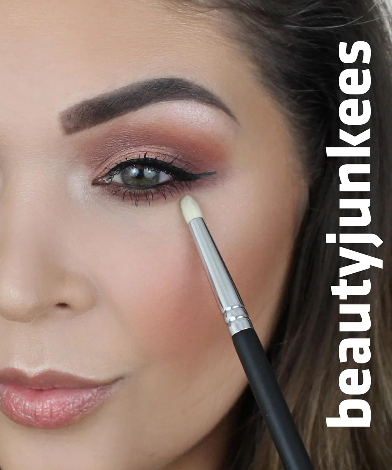 Кисть для макияжа глаз карандашная Beauty Junkees, 1 шт, черный — фото 2
