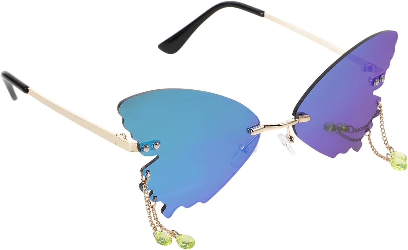 

Женские солнцезащитные очки в оправе «бабочка», пластиковые цветные линзы, золотистая оправа, защита от УФ-излучения. Стильные очки для активного отдыха на пляже, вечеринки и уличной моды COLLBATH, Multi