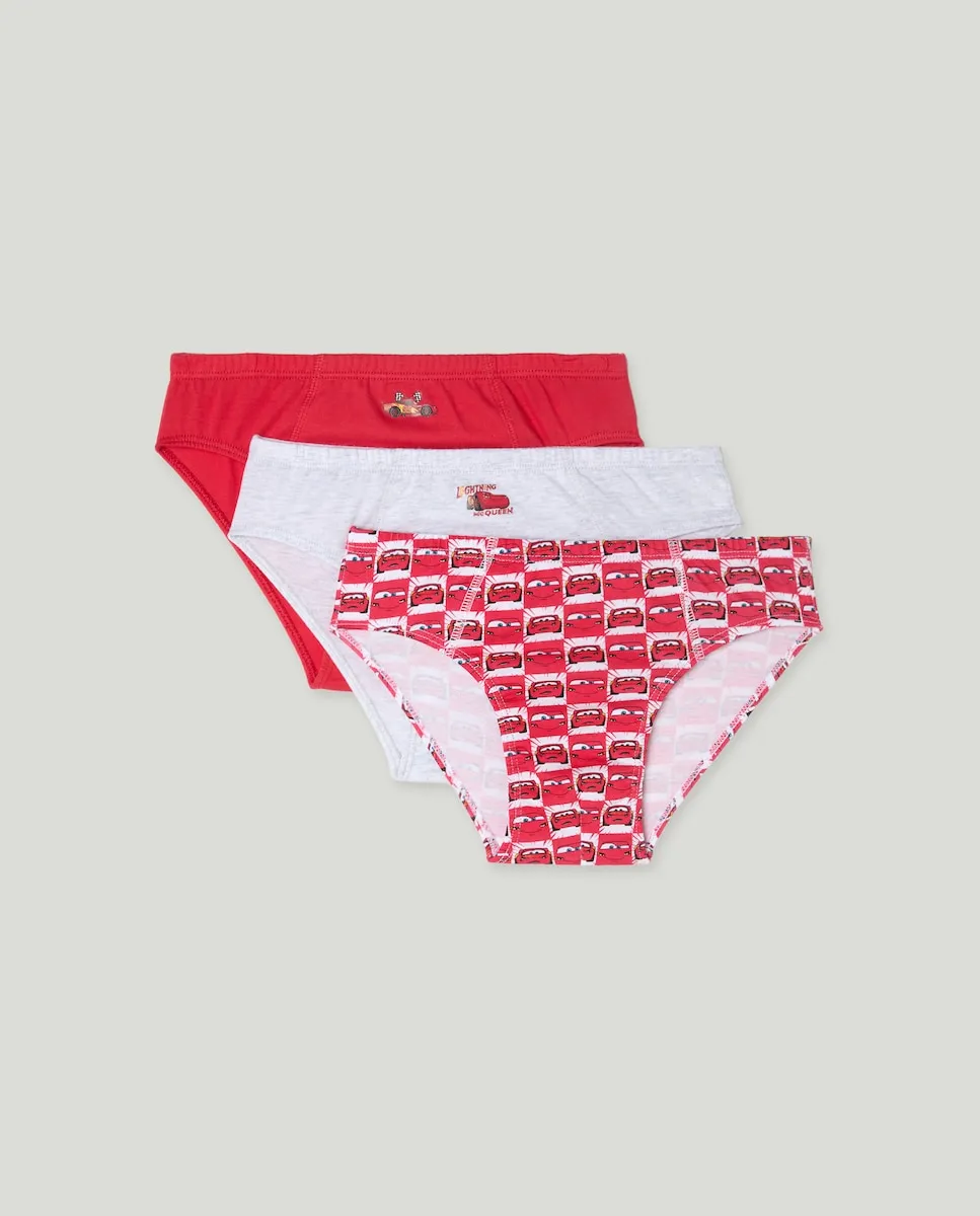 

Набор из трех детских трусов «Тачки» Cotton Juice, мультиколор