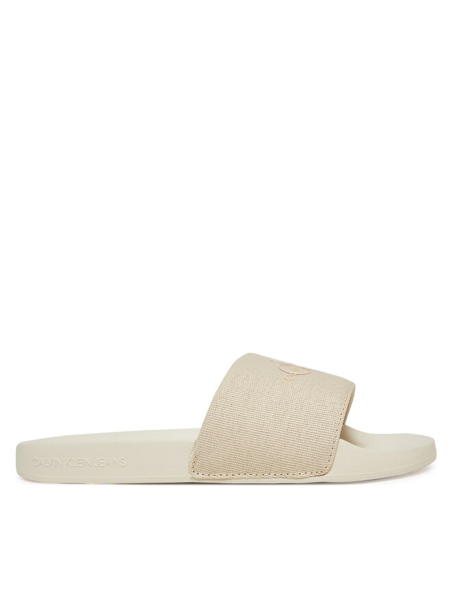 Мюли Slide Monogram Wn YW0YW01835 Calvin Klein Jeans, экрю