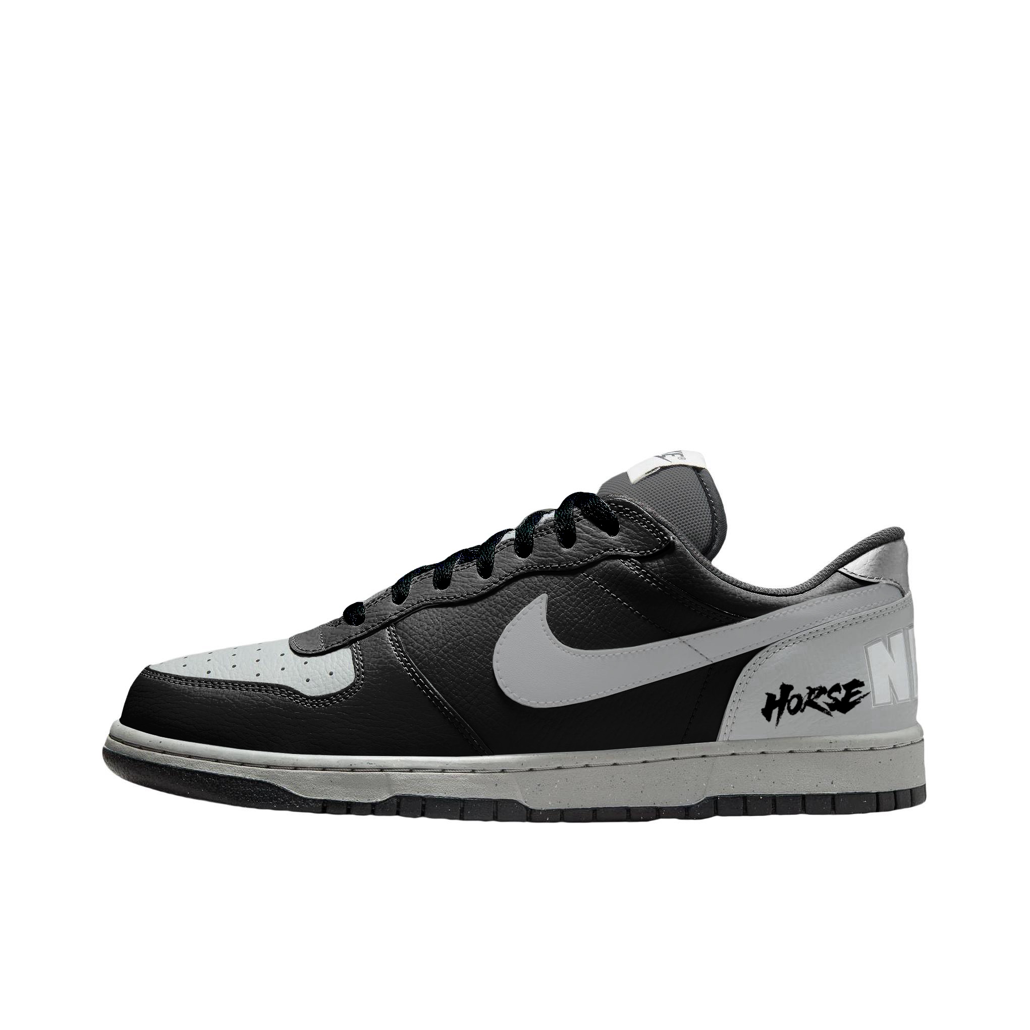 

Nike Кроссовки для скейтбординга Big Shadow Gray Abrasion Resistant Slip Resistant low top мужские черно-серые