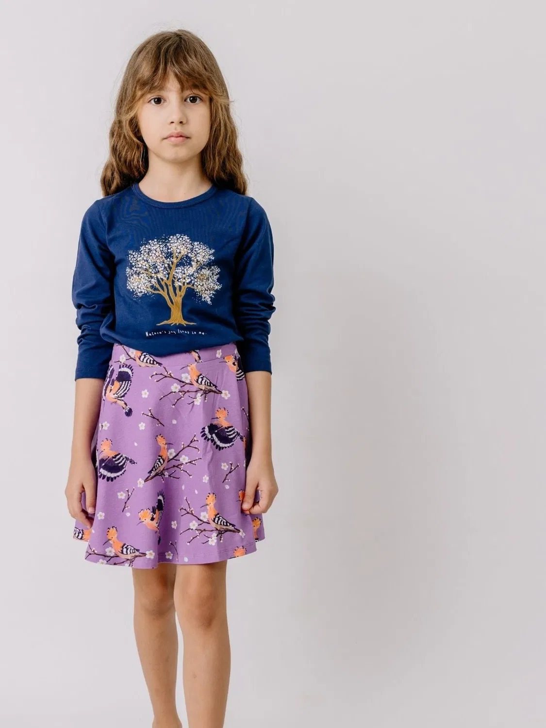 Футболка 'Walkiddy - Happy Hoopoes Shirt' Walkiddy, Navy — фото 3