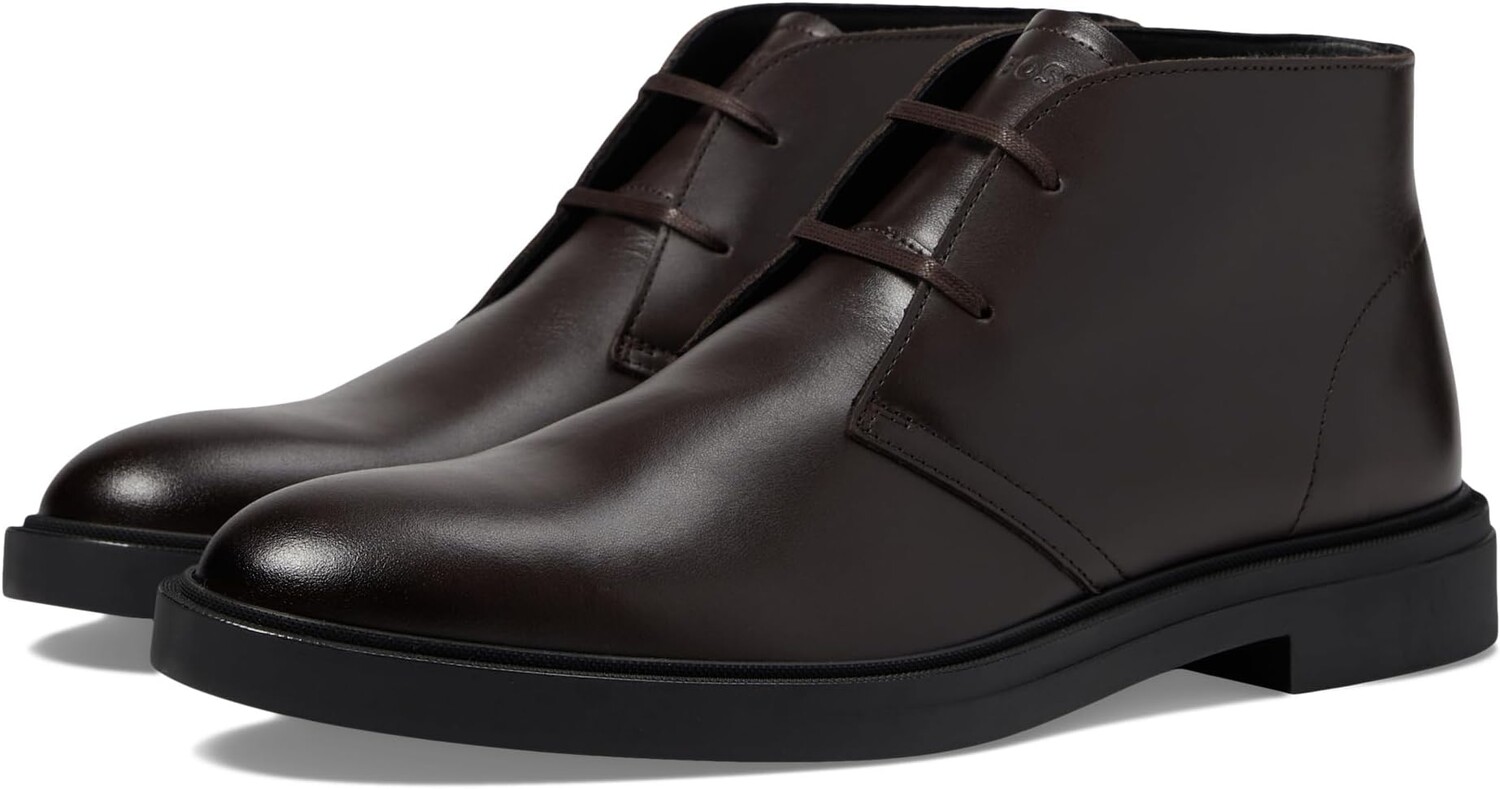 

Ботинки BOSS Calev Leather Desert Boot, цвет Dark Brown