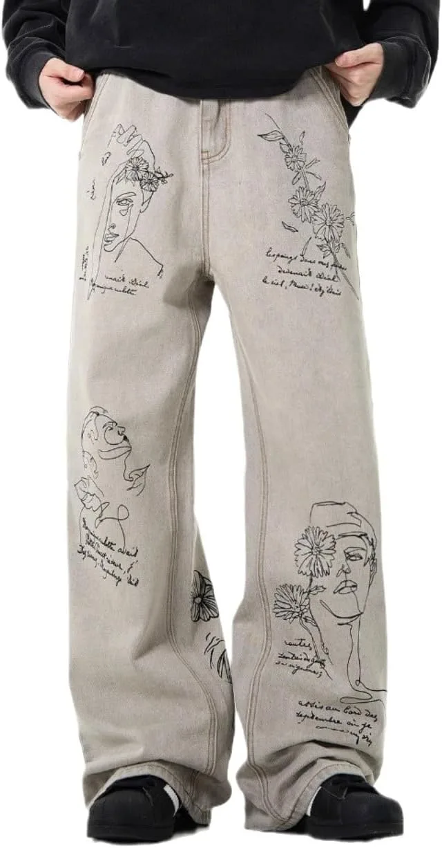 

Женские мешковатые джинсы low rise с принтом в стиле 90s Flixxo