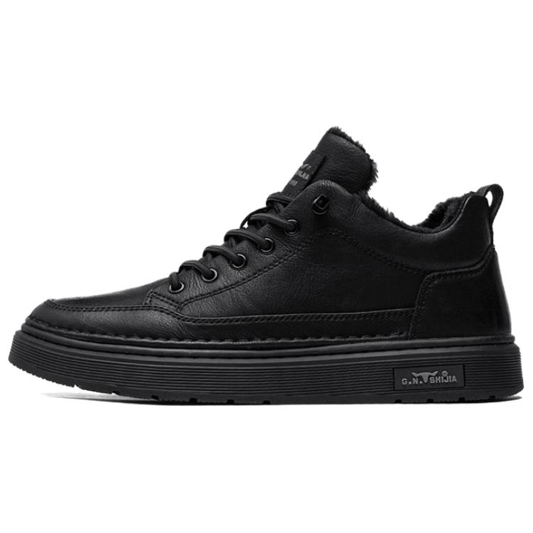 

Легкие, износостойкие и нескользящие низкие мужские кроссовки G.N.SHIJIA, Black (Fleece-Lined)