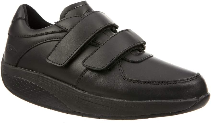 Кроссовки MBT Men's and Women's Karibu 17 Work Shoe with Rocker Bottom Slip Resistant Sole Velcro Straps, черный — фото 4