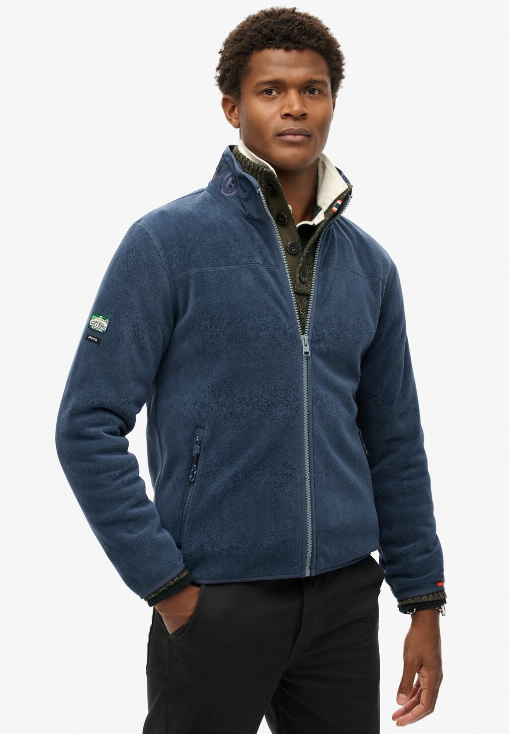 

Флисовая куртка Superdry, синий