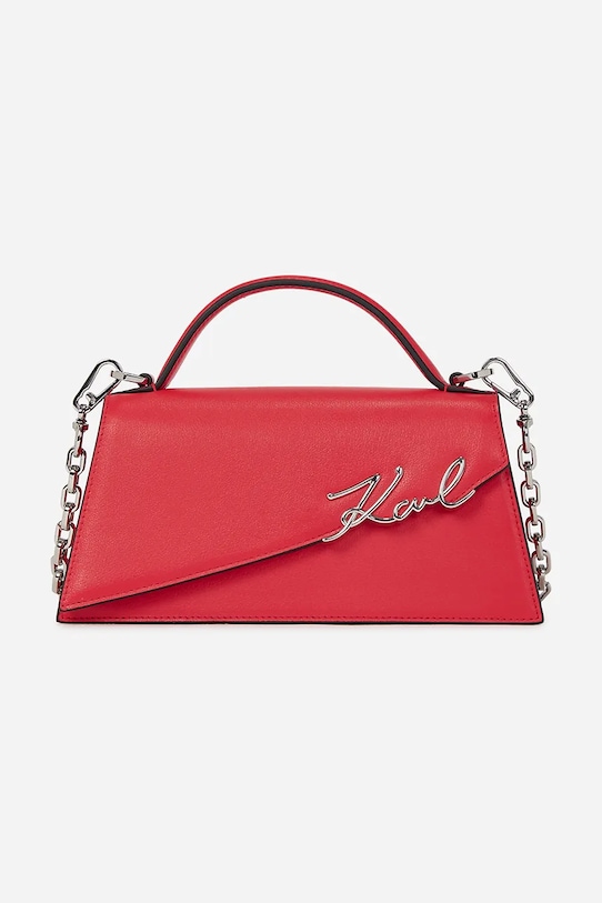 

Кожаная сумка Karl Lagerfeld, красный
