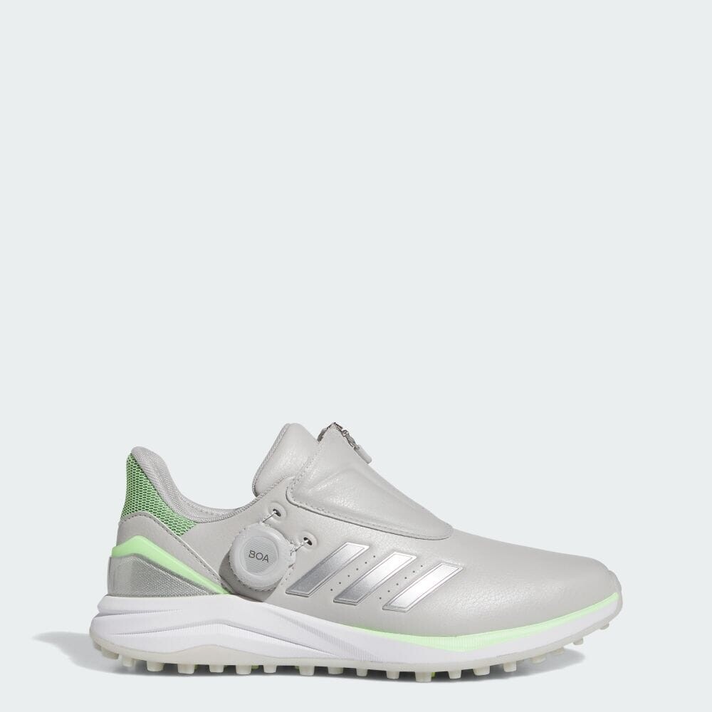 Кроссовки Adidas Women's Solar Motion Boa 24, цвет Grey Two/Silver Metallic/Green Spark — фото 2