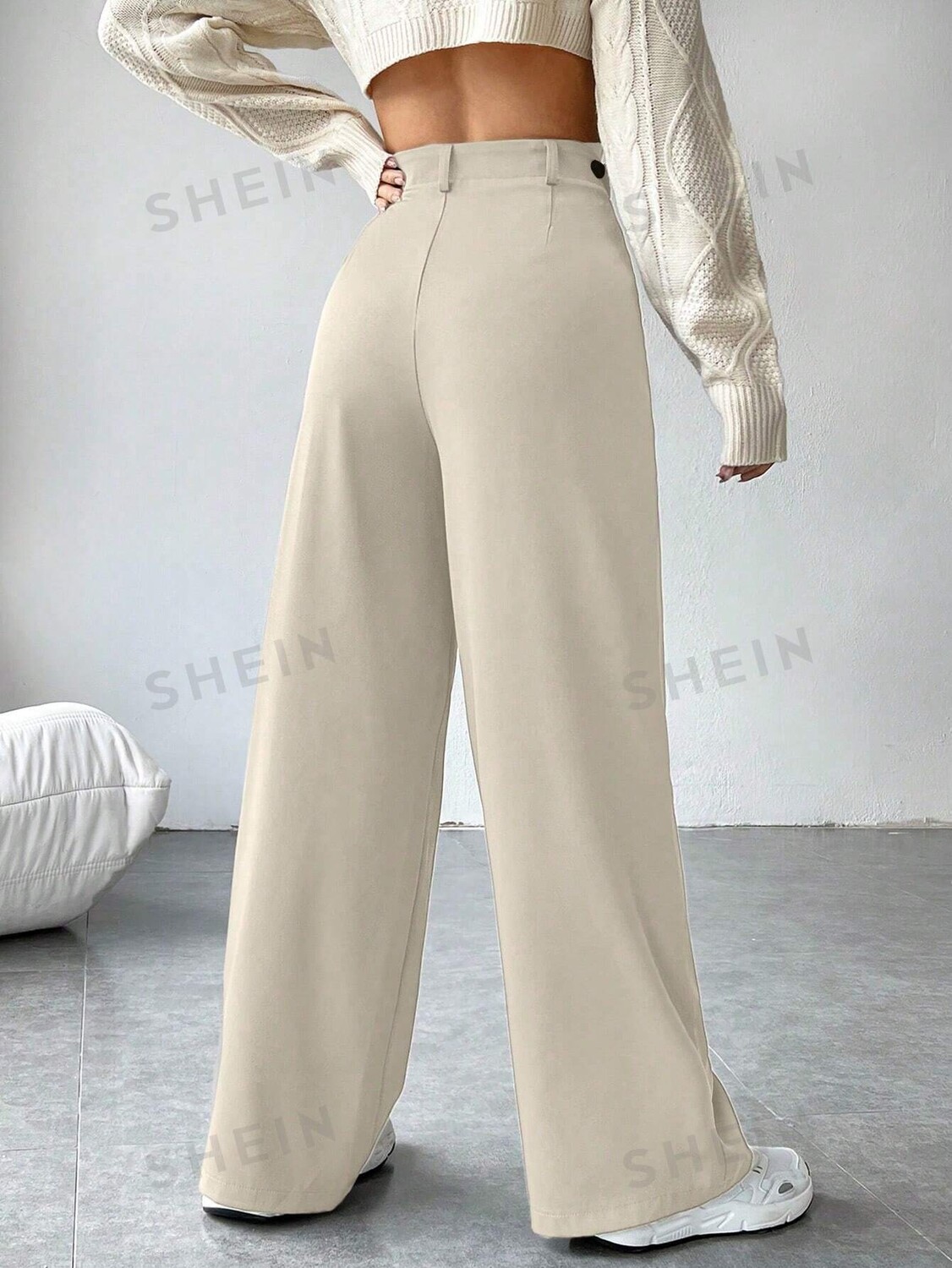 

Брюки костюмные Shein Ezwear женские, абрикосовый