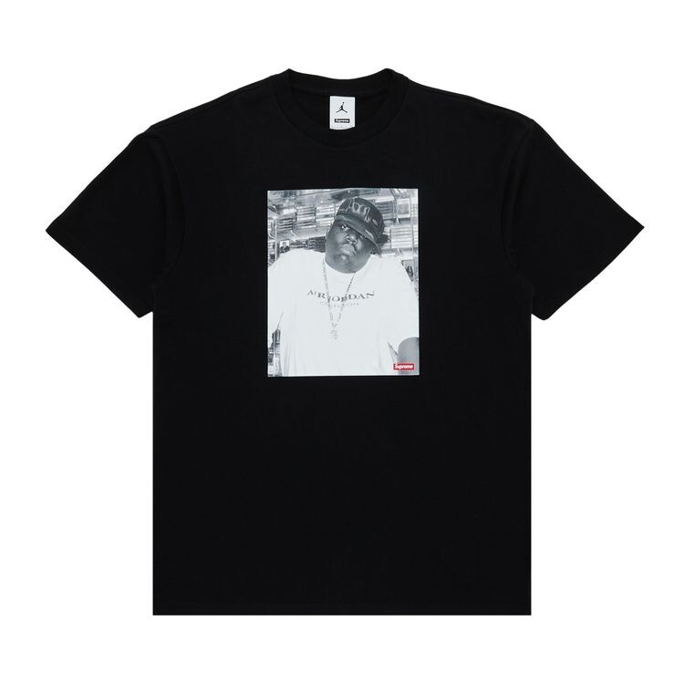 

Топ Supreme x Jordan Biggie Short-Sleeve Top Black, черный