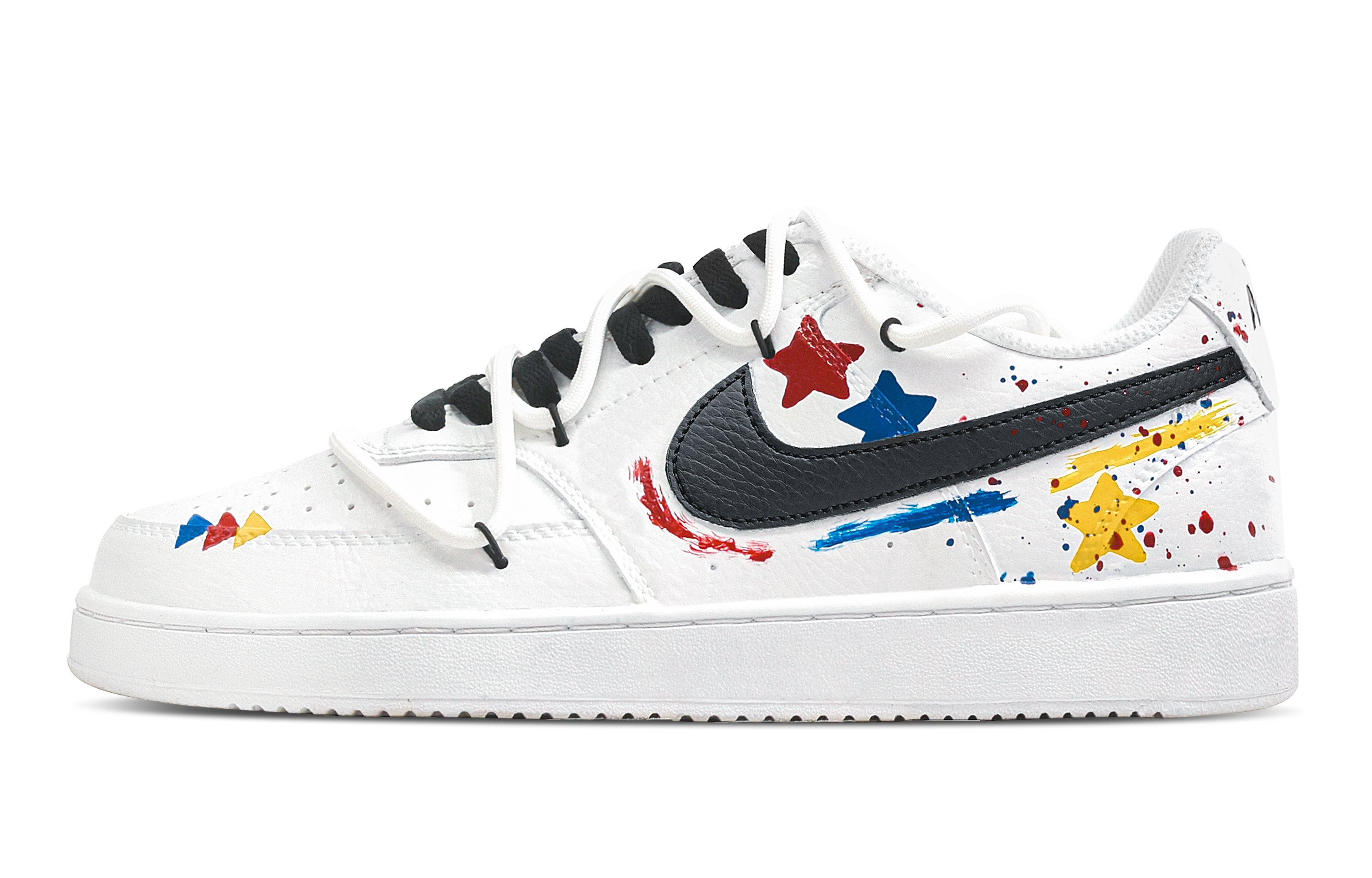

Nike Кроссовки для скейтборда Court Vision 1 Xingji Cross, износостойкие, низкие, белые