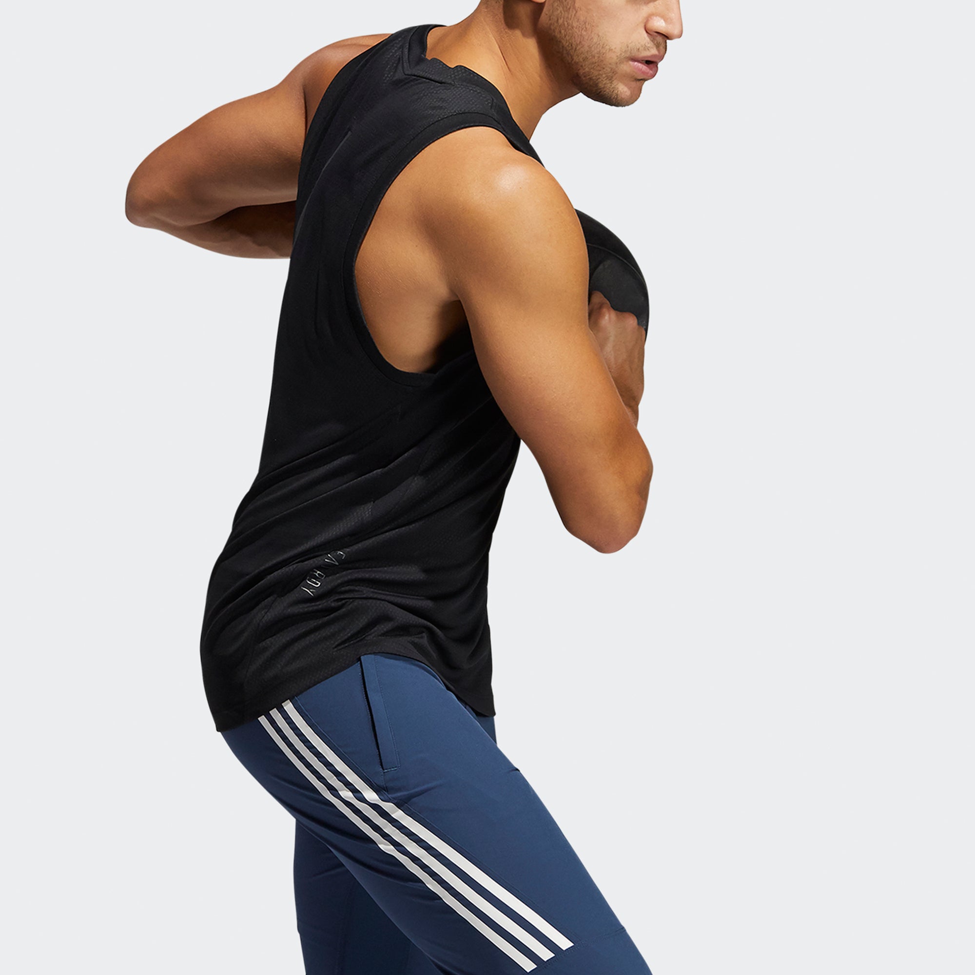 Жилет adidas Hrdy 3s Tnk Casual Sports Breathable Vest Black — фото 4