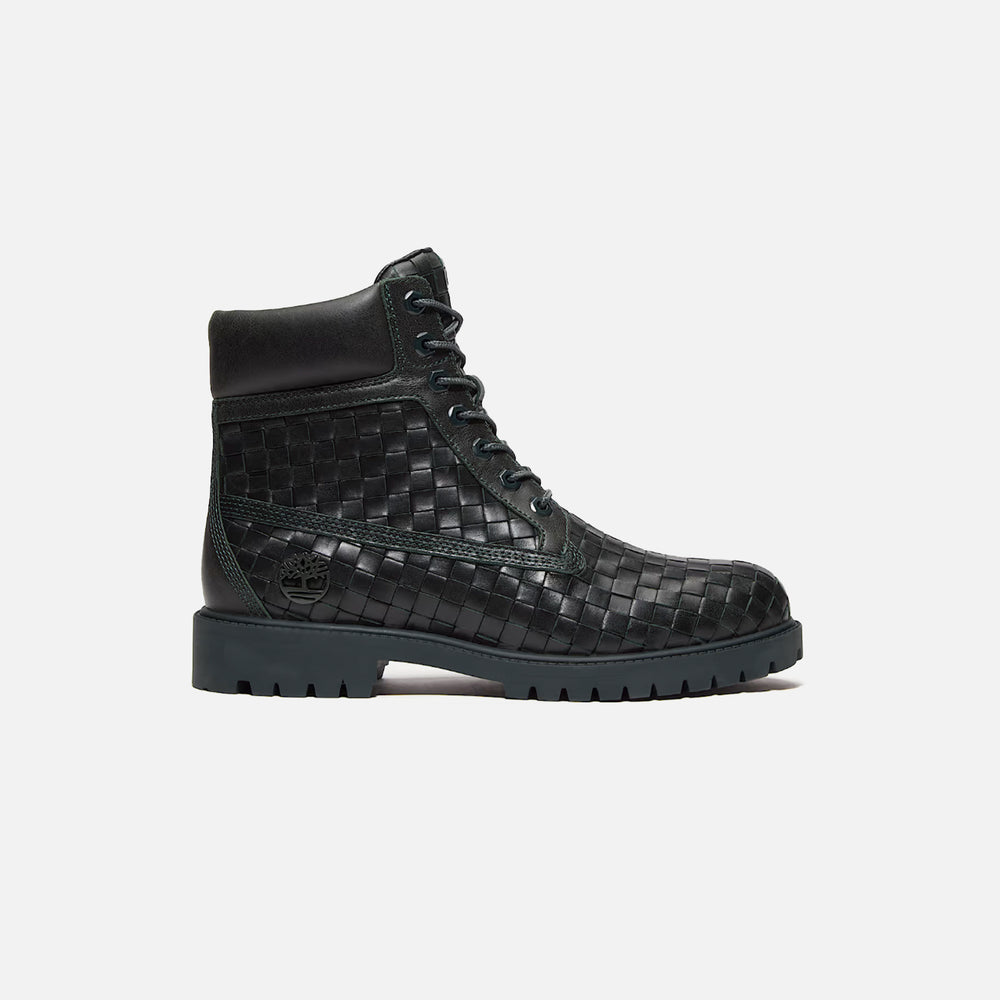 

Ботинки Timberland Woven 6-Inch Lace Up Full Grain Boot, цвет Dark Green