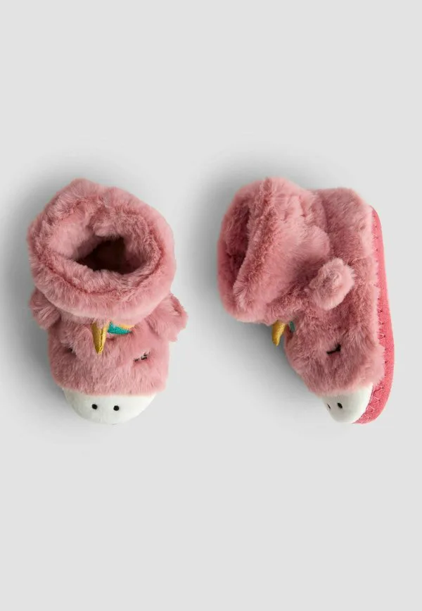 Тапочки стандартного размера Jojo Maman Bébé, Pink Unicorn — фото 3
