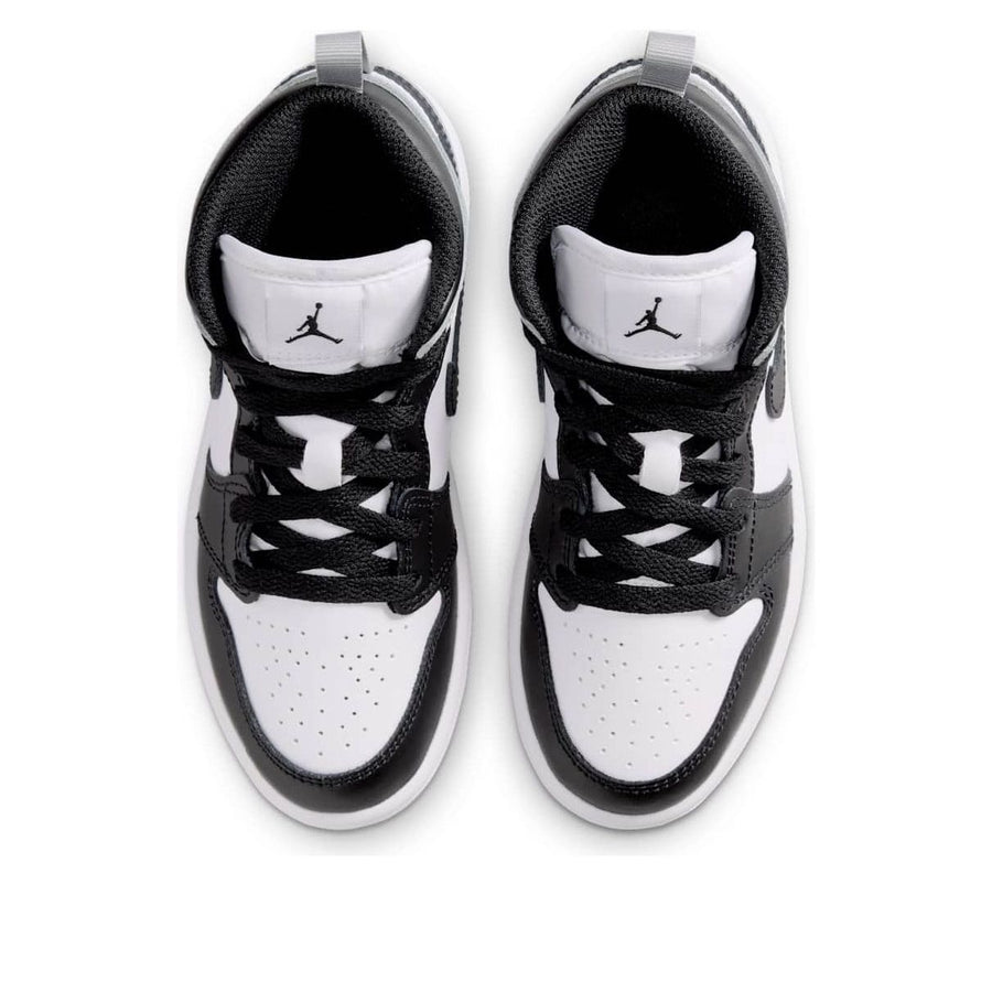 Кроссовки (PS) Air Jordan 1 Mid 'Barons', серый — фото 4
