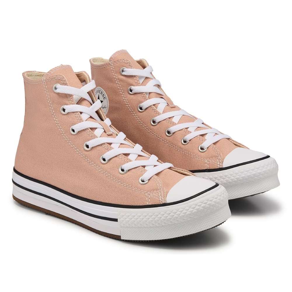 

Детские кеды на толстой подошве Chuck Taylor All Star Lift High Top для старших детей Converse, dusty cinder pink