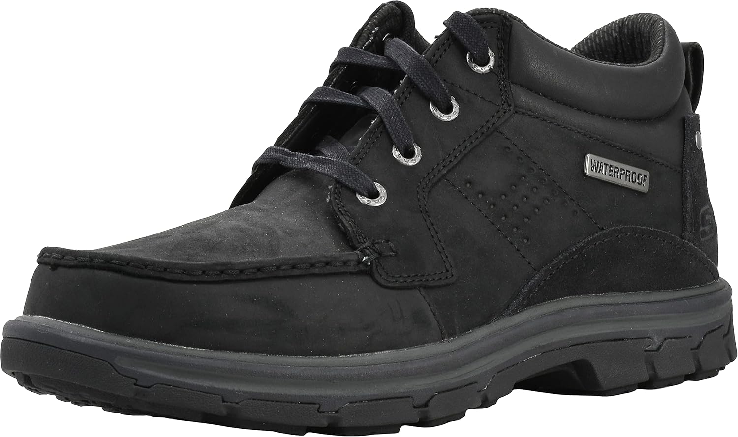 

Мужские водонепроницаемые кожаные ботинки Skechers Segment Melego Chukka, Bbk