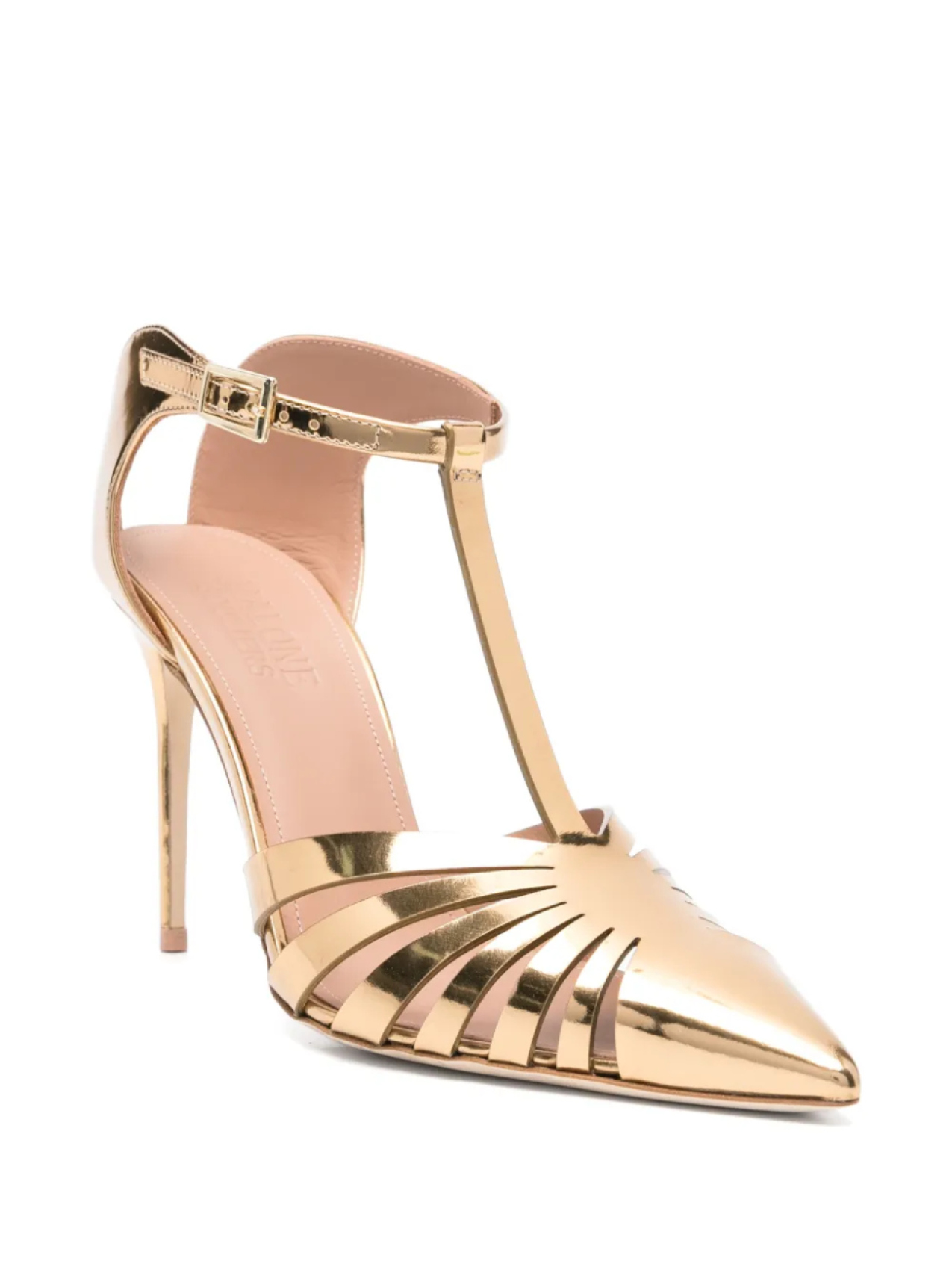 Туфли Jennifer 95 мм Malone Souliers, золотой — фото 2