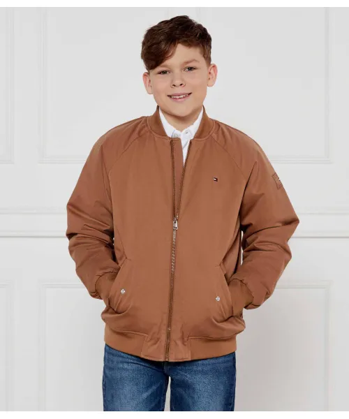

Бомбер Regular fit Tommy Hilfiger, коричневый