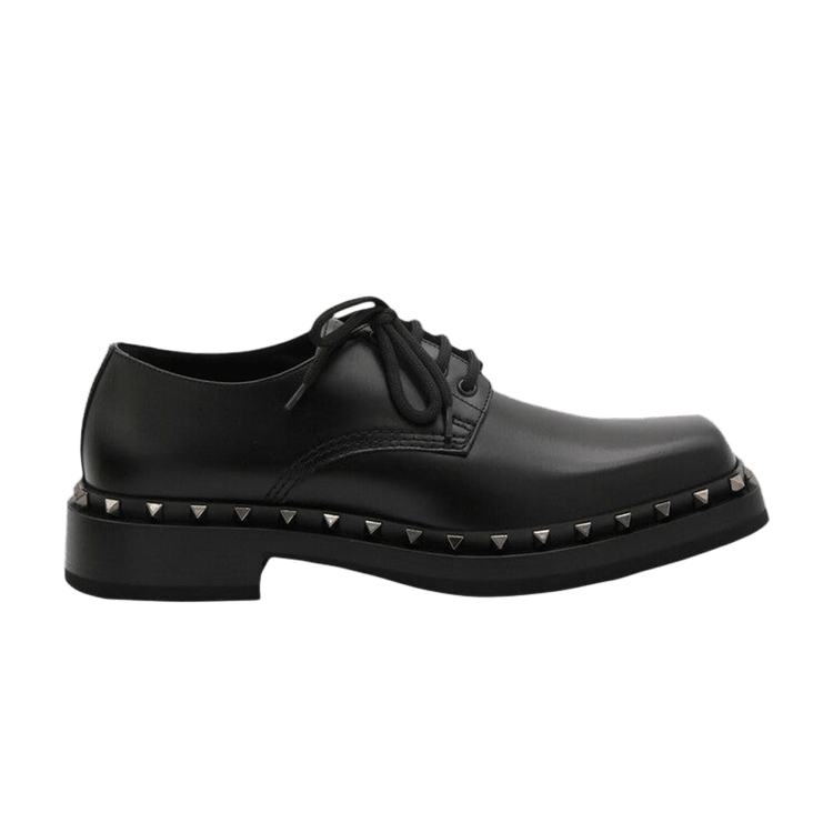 

Кроссовки Valentino Garavani M-Way Rockstud Leather Derby 'Black', черный