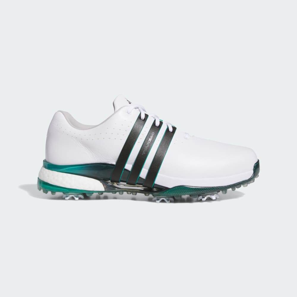 

Кроссовки Adidas Tour360 24 Golf Shoes, цвет Cloud White/Core Black/Aurora Ivy